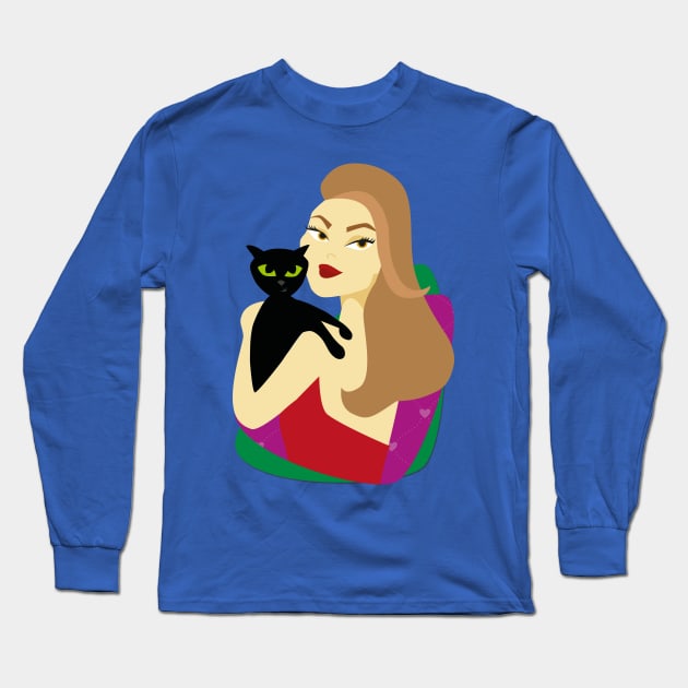Life is Better With Cats Long Sleeve T-Shirt by Bleckim